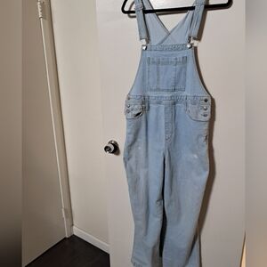 Women's Light Blue Denim Overalls